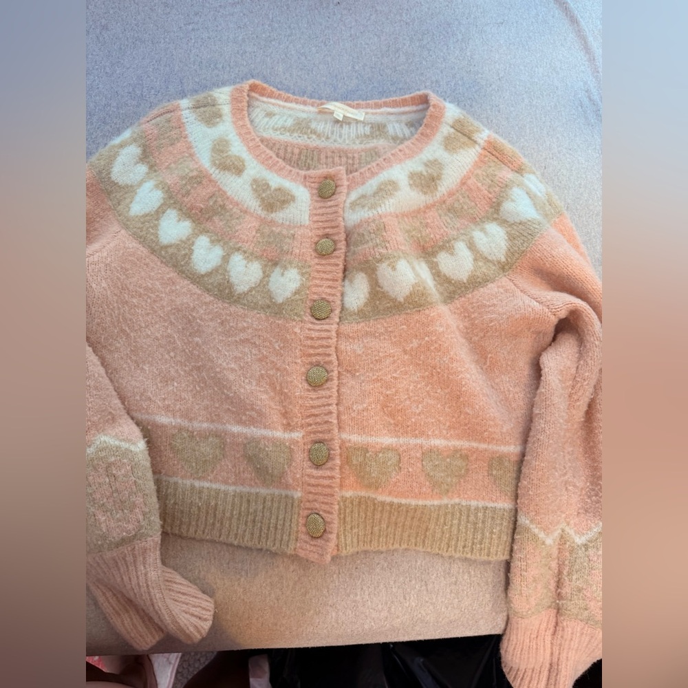 *LAST CHANCE ITEM* LOVESHACKFANCY SPECIAL CUTE PINK COQUETTE CARDIGAN USED ONCE